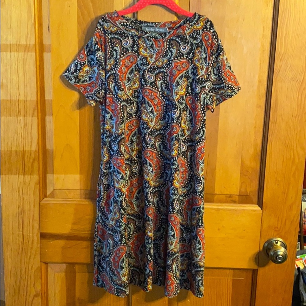 Kids swing dress (paisley)